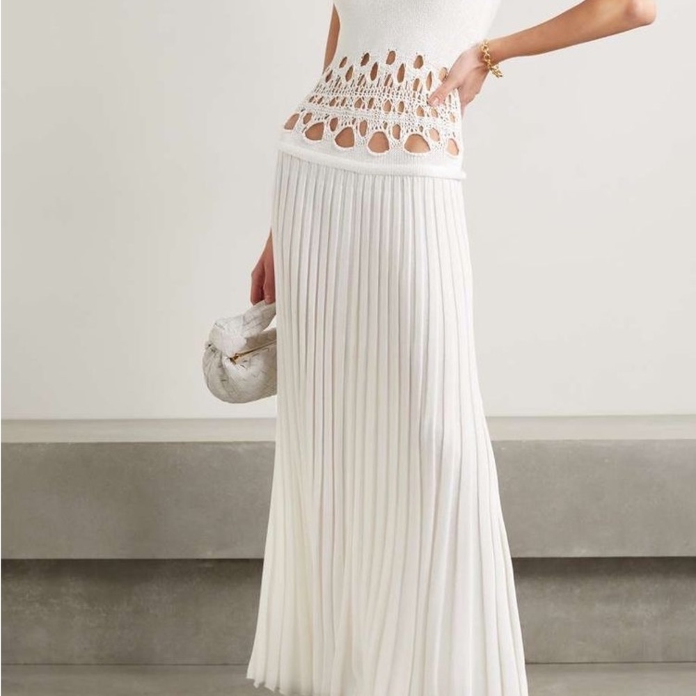 Christopher Esber crochet-detailing knitted maxi dress